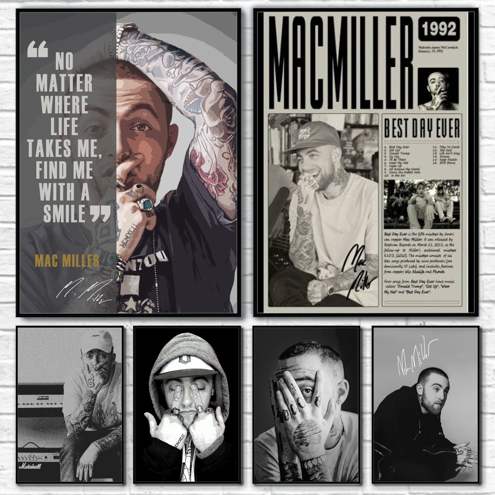 Póster de rapero M-Mac Miller  - Interior Design Poster reseña y precio