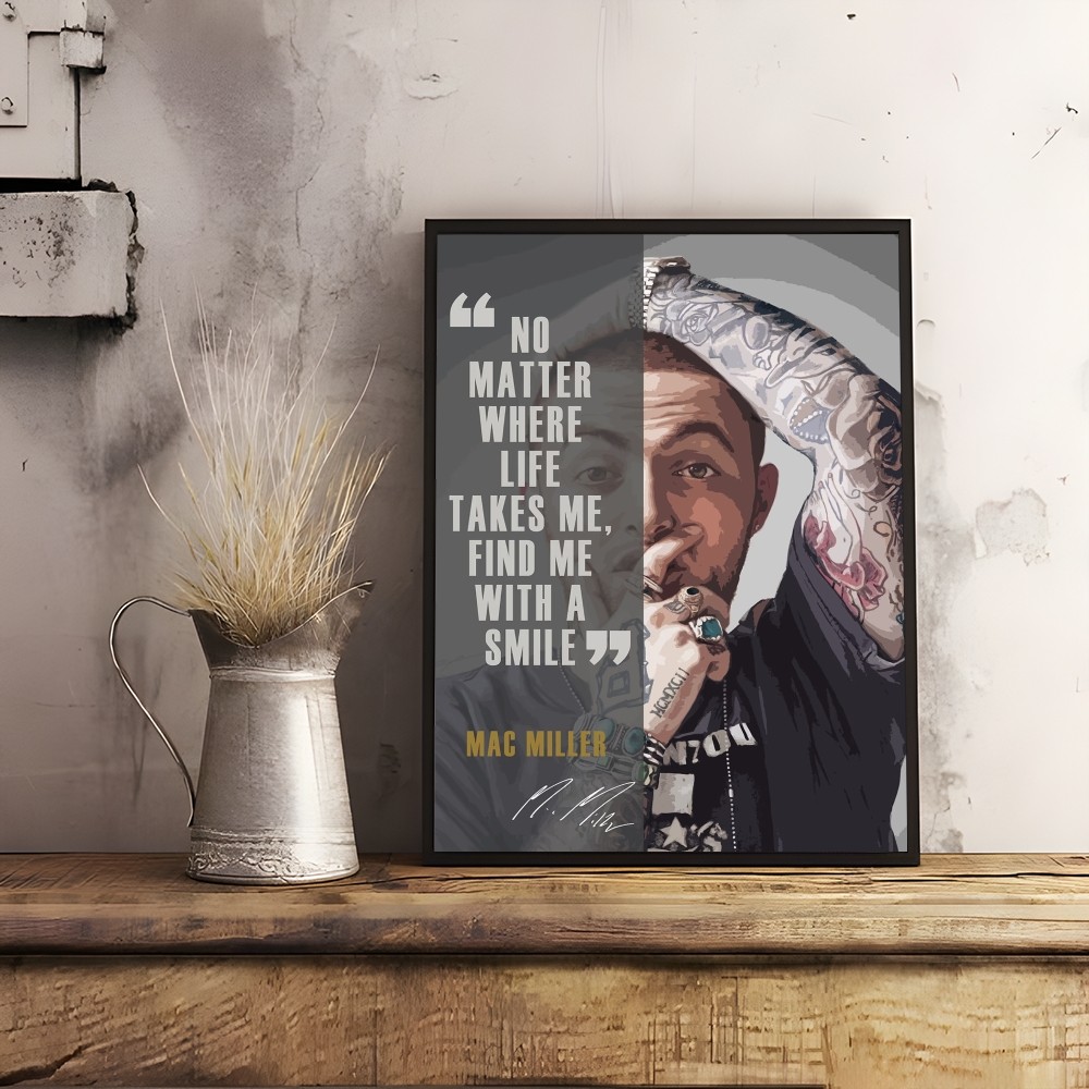 Póster de rapero M-Mac Miller  - Interior Design Poster reseña y precio