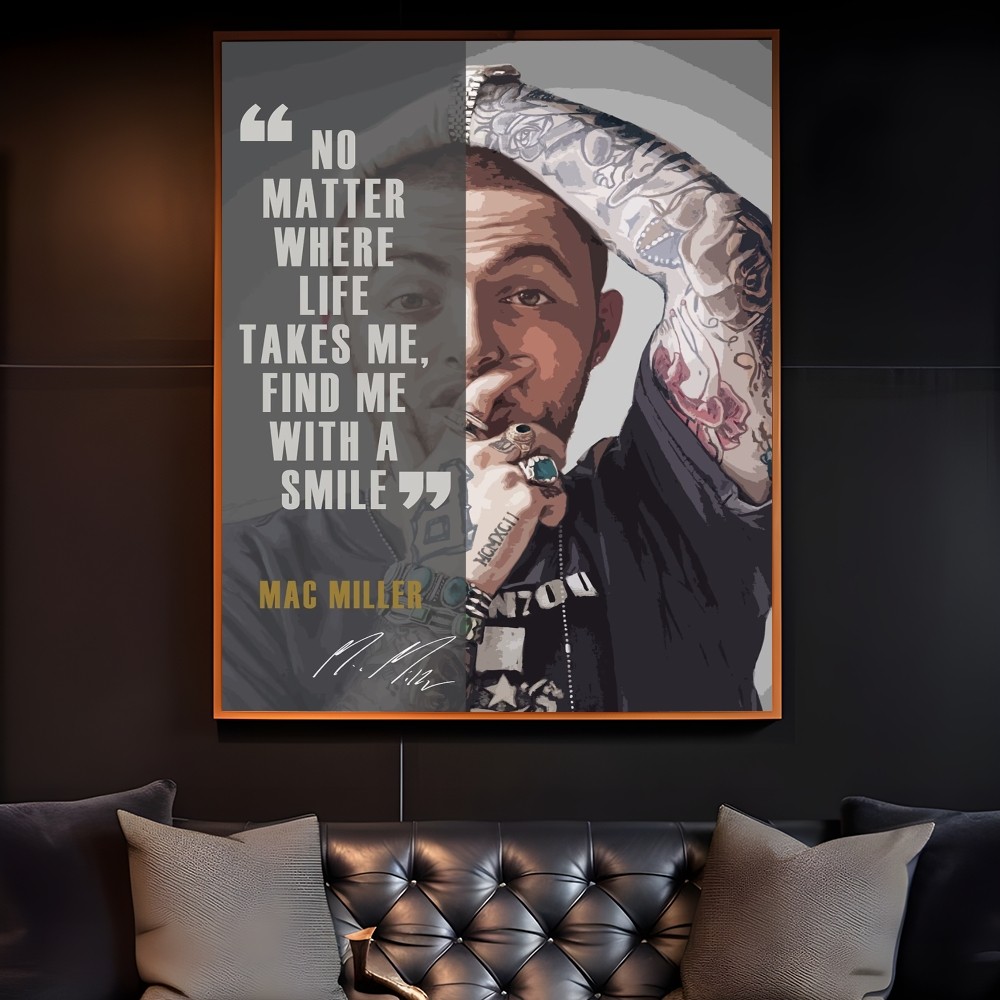 Póster de rapero M-Mac Miller  - Interior Design Poster reseña y precio