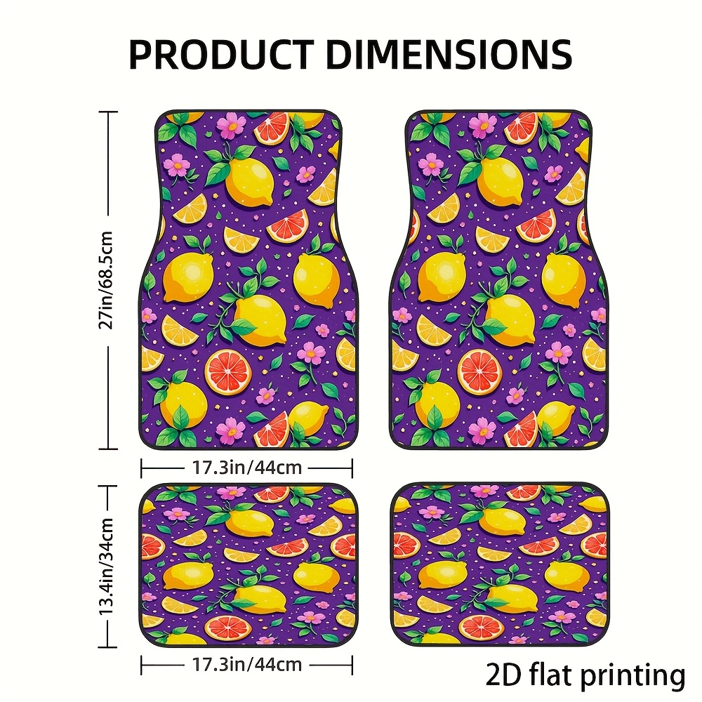 4 alfombrillas para coche, dis - Interior Design Illustration reseña y precio