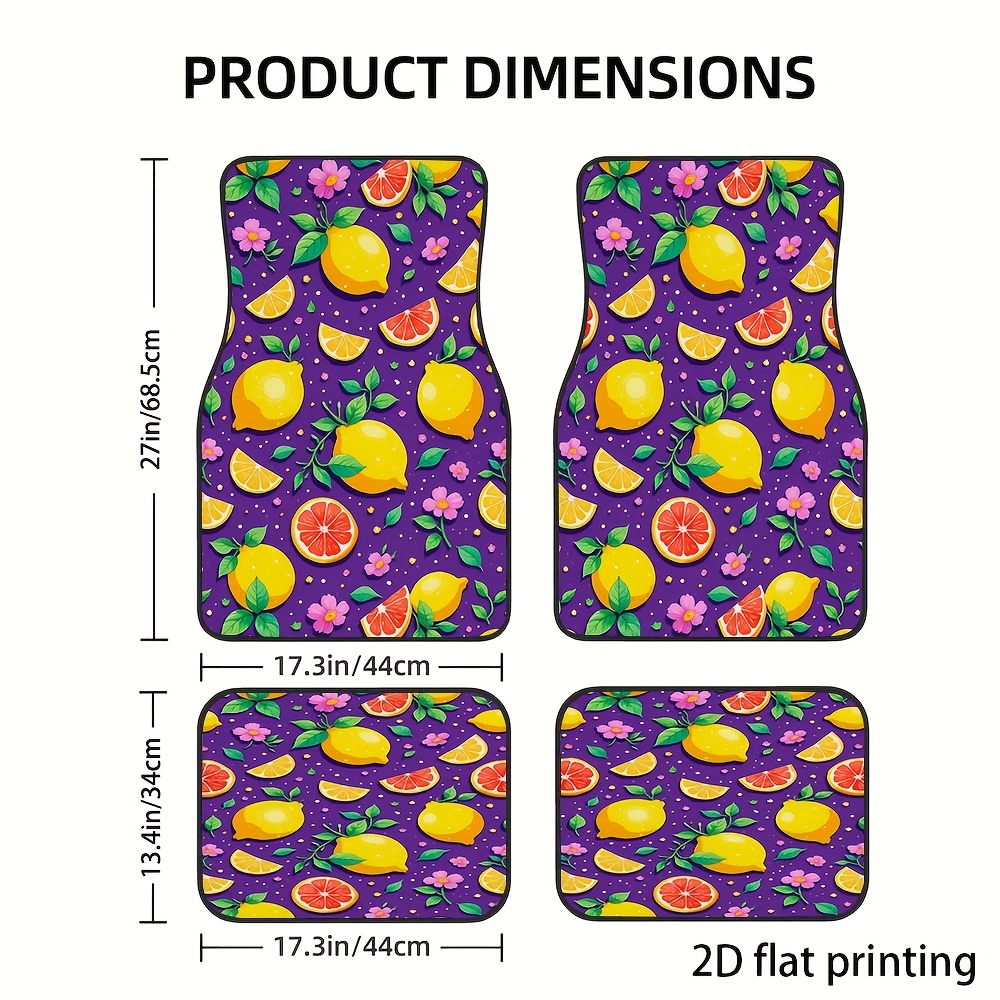 4 alfombrillas para coche, dis - Interior Design Illustration reseña y precio
