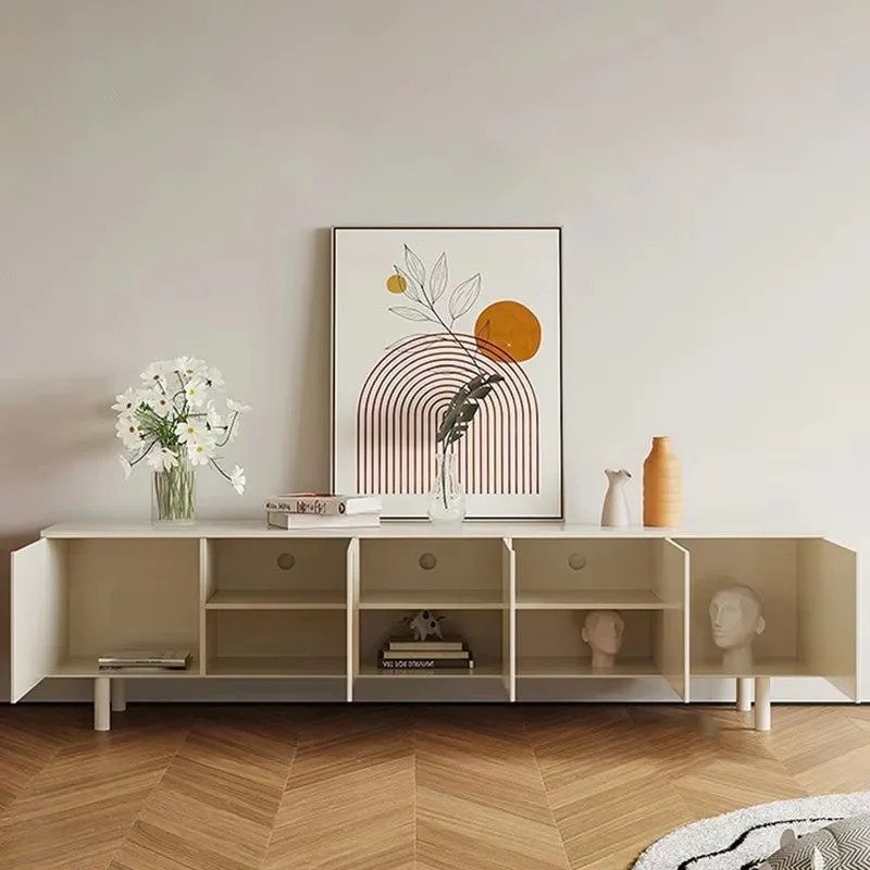 Soporte de Tv blanco de lujo,  - Interior Design White And Wood reseña y precio