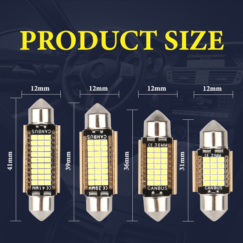 4 unidades C5W Bombilla de luz - Interior Design Intern reseña y precio