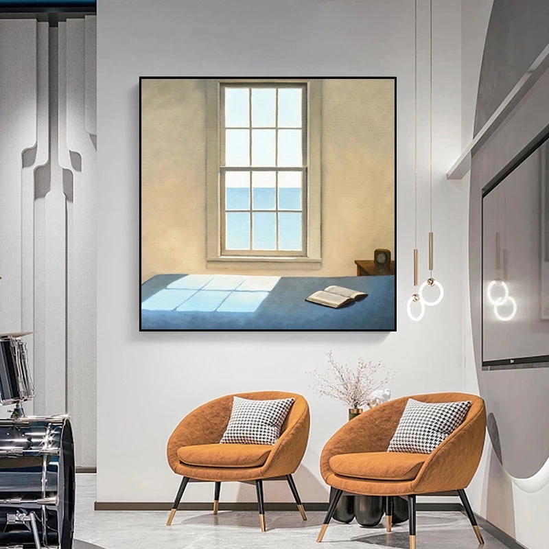 Pintura en lienzo de paisaje e - Interior Design Poster reseña y precio