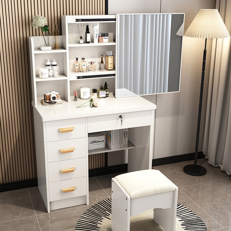 Mesa de tocador de diseño mode - Interior Design White And Wood reseña y precio