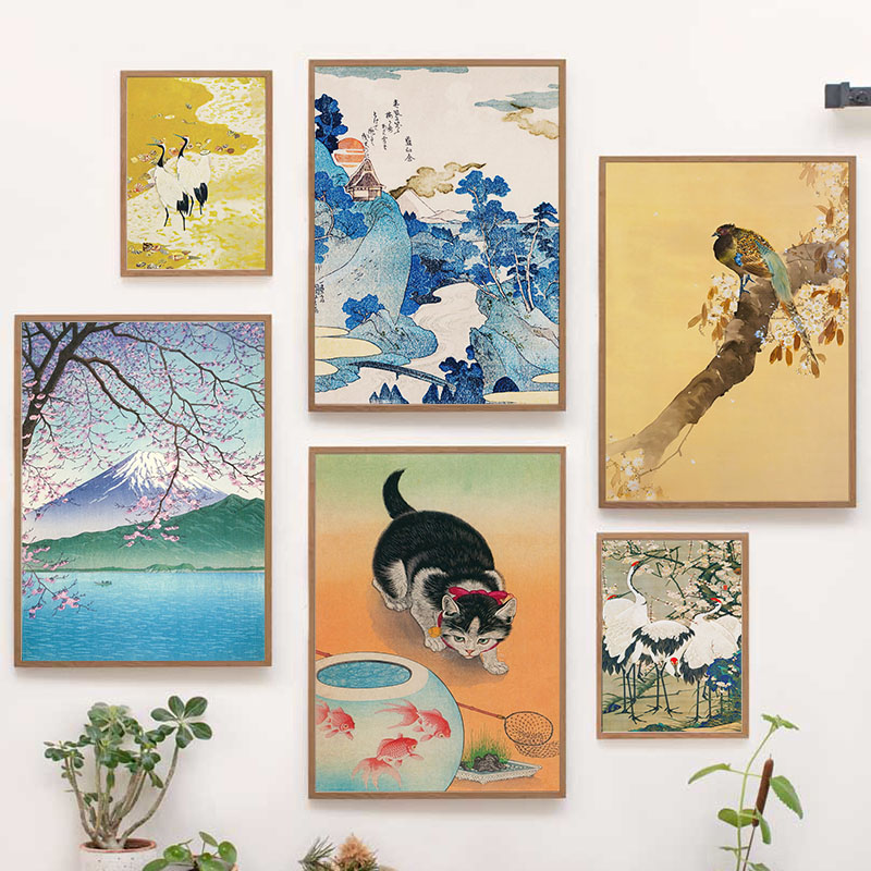 Pintura en lienzo japonesa Kat - Interior Design Poster reseña y precio