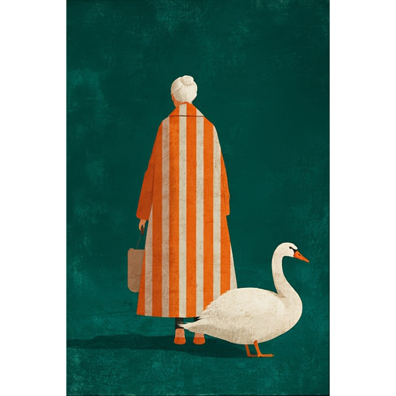 Figura en naranja, póster de r - Interior Design House reseña y precio